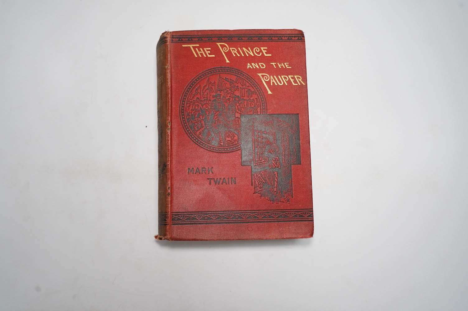 Twain, Mark - The Price and the Pauper: a tale for young people of all ages. First Edition (2nd state). title vignette, many engraved illus. (some full page), 32pp. catalogue (Nov.1881) at end at 4pp. adverts. preceding